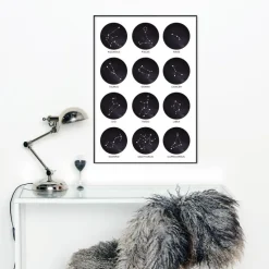 Zodiac Signs Plakat (21x29.7 cm (A4))